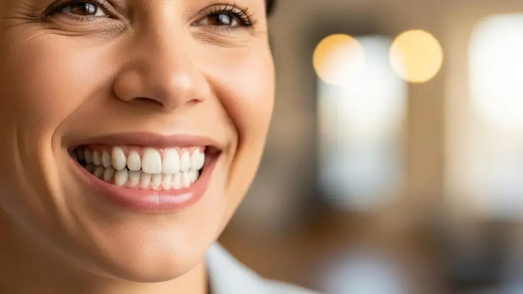 Smiling person with full mouth dental implants highlighting aesthetic benefits