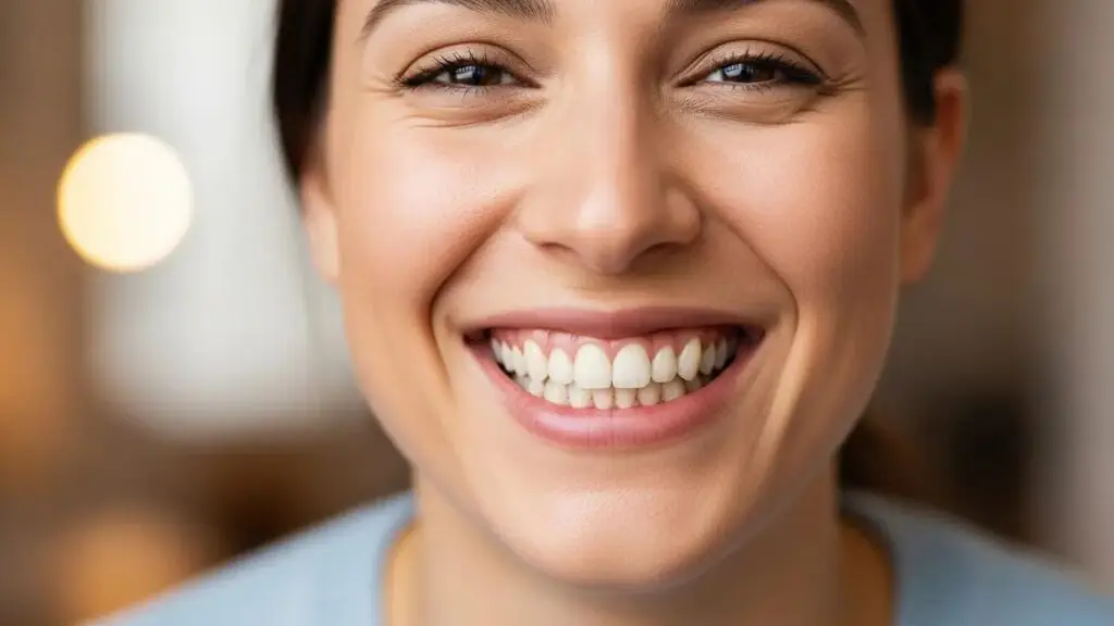Smiling person with full mouth dental implants showcasing confidence and natural aesthetics